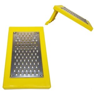 Sunkist 1970s Vintage Lemon Zester Grater Stainless Steel Metal Blade Yellow USA